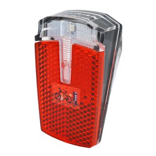 nean Fahrrad E-Bike Rückleuchte mit Reflektor und StVZO-Zulassung, 8 Candela