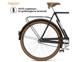nean Fahrrad E-Bike Rückleuchte mit Reflektor und StVZO-Zulassung, 8 Candela