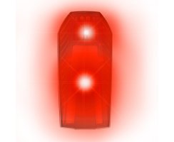 nean Fahrrad Akku Rückleuchte mit Bremsleuchte, Auto-Ein-Aus und StVZO-Zulassung, 5,5 Candela