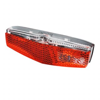 nean Fahrrad E-Bike Rückleuchte mit Bremslicht, Reflektor und StVZO-Zulassung, 8 Candela