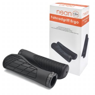 nean Fahrradgriff Fahrradgriffe "Ergo", 2er-Set, 22 mm, schwarz