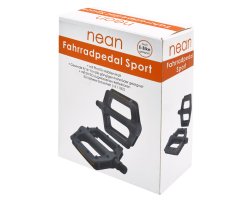 nean Fahrradpedal "Sport" mit Reflektor, StVZO-Zugelassen, 9/16", 2er-Set