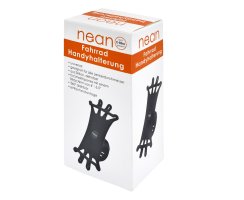 nean Fahrrad Lenker Silikon Smartphone Handyhalterung 360° Grad, schwarz