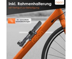 nean Luftpumpe "Kompakt", mit Halterung und Ventiladapter, 33ml, schwarz