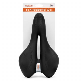 nean ergonomischer Fahrradsattel "Gel", stoßdämpfend, inkl. Sattelkloben