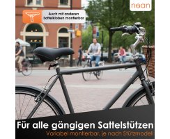 nean ergonomischer Fahrradsattel "Comfort", stoßdämpfend, inkl. Sattelkloben