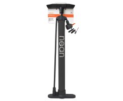 nean Fahrrad Luftpumpe Standluftpumpe mit Ventiladaptern, 450 ml, schwarz