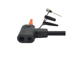 nean Fahrrad Luftpumpe Standluftpumpe mit Ventiladaptern, 450 ml, schwarz