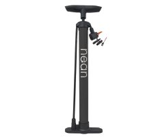 nean Fahrrad Standluftpumpe mit Ventiladaptern, 450 ml, schwarz