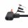 nean Fahrrad Standluftpumpe mit Ventiladaptern, 450 ml, schwarz