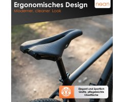 nean ergonomischer Fahrradsattel "Sport", stoßdämpfend, inkl. Sattelkloben