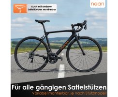 nean ergonomischer Fahrradsattel "Sport", stoßdämpfend, inkl. Sattelkloben